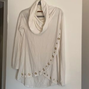 Stylish white sweater